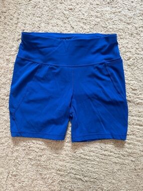 Sweaty Betty Royal Blue High-Waist Bike Shorts size 6